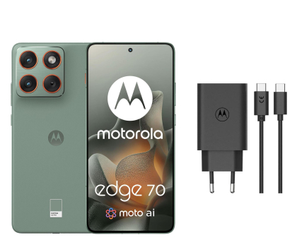 Smartfon Motorola edge 70 5G 12/512GB Lily Pad 120Hz + Ładowarka 68W